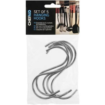 Chef Aid Stainless Steel 'S' Hooks 5 Pack